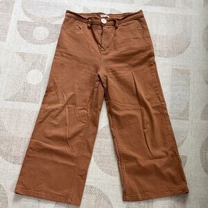 Whimsy + Row Wide-Leg Cropped Pants